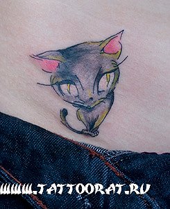 Фото, значение в магии татуировки " Кот. Кошка. Котенок. " X_59c578d4